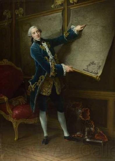 Francois-Hubert Drouais Portrait of Count of Vaudreuil France oil painting art